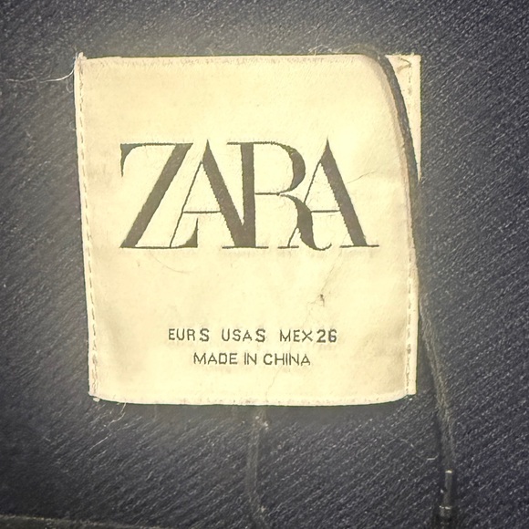 Zara Red and Green  Fringe Coat size S - Picture 6 of 6